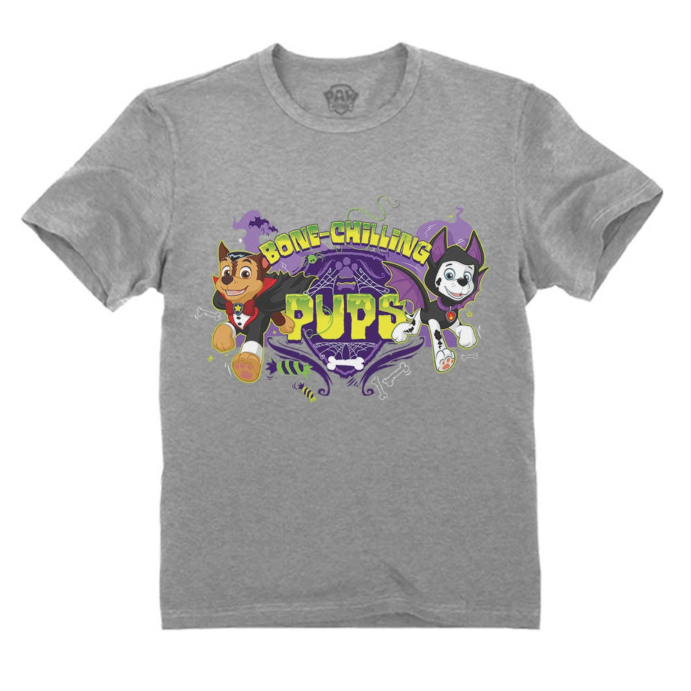 Official Paw Patrol Chase Marshall Pups Halloween Toddler Kids T-Shirt