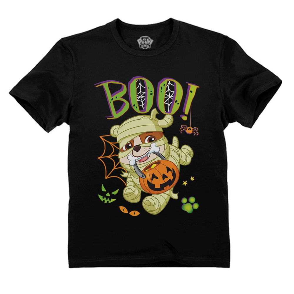 Paw Patrol Rubble Halloween Mummy Nick Toddler Kids T-Shirt