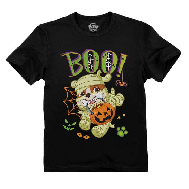 Paw Patrol Rubble Halloween Mummy Nick Toddler Kids T-Shirt