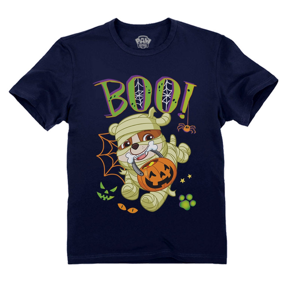 Paw Patrol Rubble Halloween Mummy Nick Toddler Kids T-Shirt