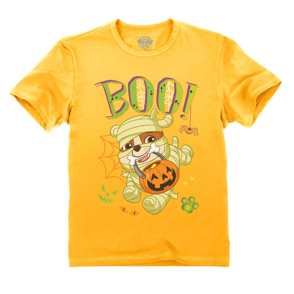 Paw Patrol Rubble Halloween Mummy Nick Toddler Kids T-Shirt