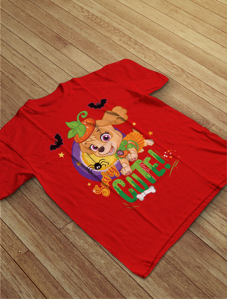 Paw Patrol Skye Halloween Scary Cute Toddler Kids T-Shirt
