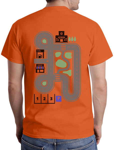 Funny Dad & Kids T-Shirt - "Play Cars On Daddy's Back" Graphic Tee For Family Fun - View #7