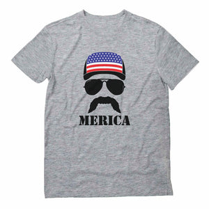 American Flag Cap hat T-Shirt