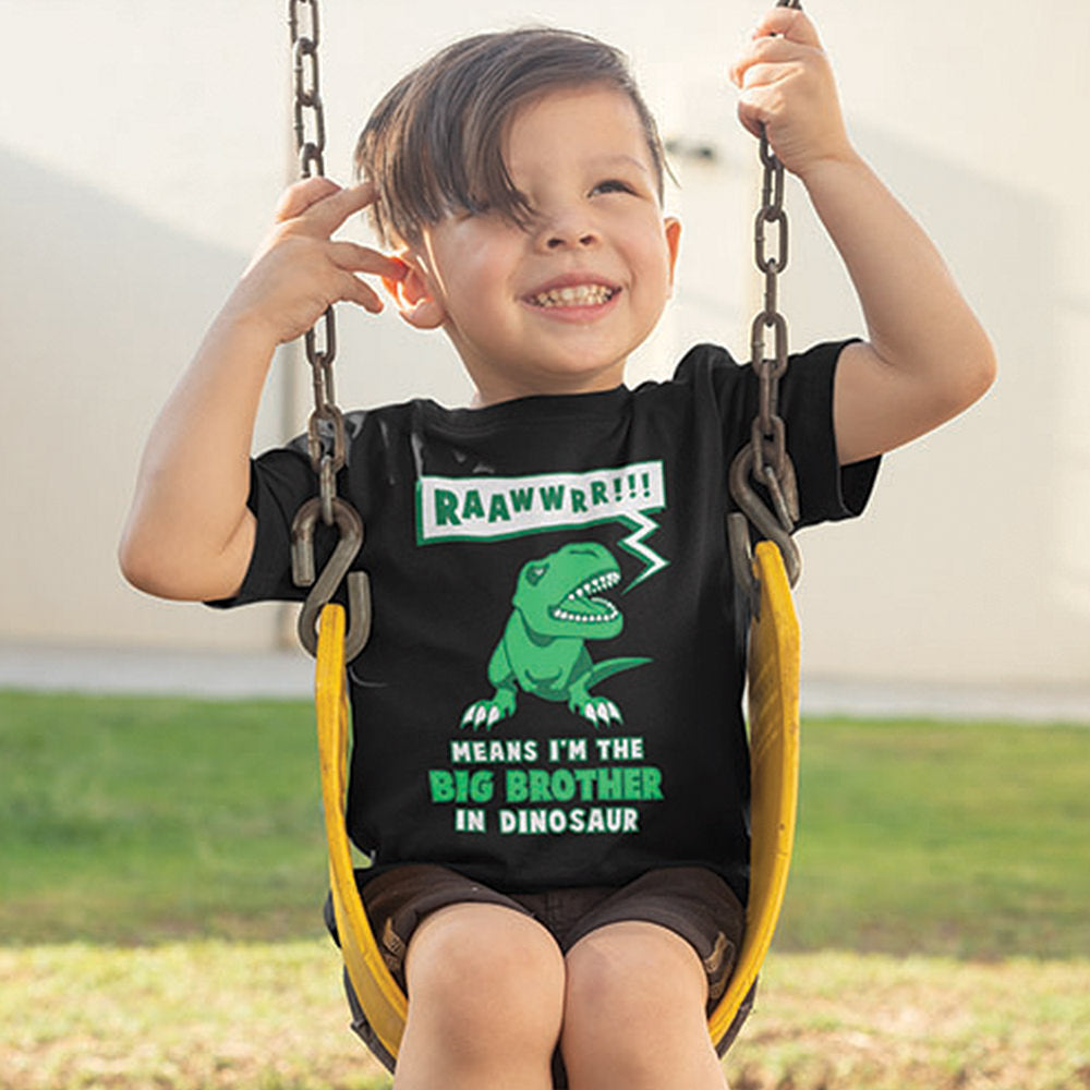 Big Brother In Dinosaur Toddler Kids T-Shirt