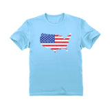 USA Map Youth Kids T-Shirt