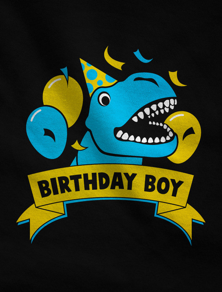 Dinosaur Birthday Boy Toddler Kids T-Shirt
