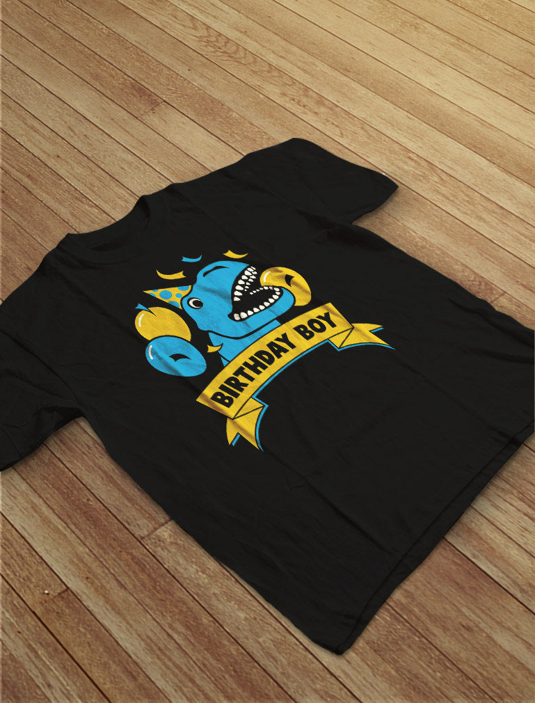 Dinosaur Birthday Boy Toddler Kids T-Shirt