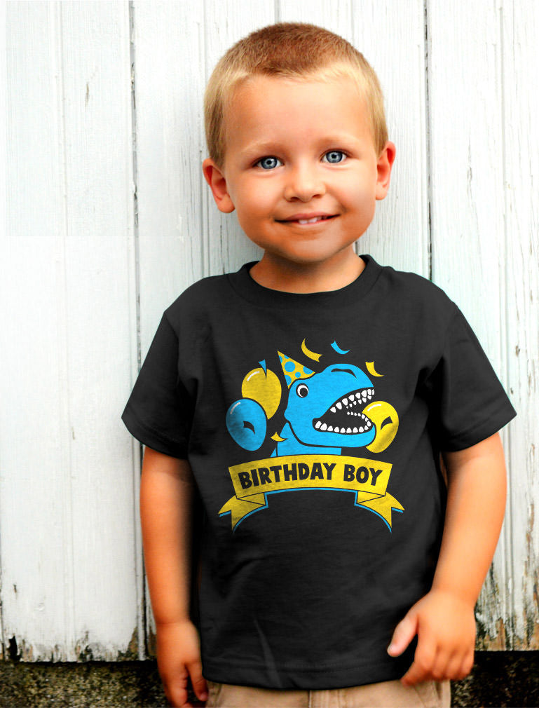 Dinosaur Birthday Boy Toddler Kids T-Shirt