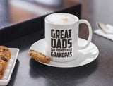 Great Dads Get Promoted To Grandpas Coffee Mug 