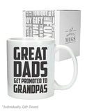 Great Dads Get Promoted To Grandpas Coffee Mug 