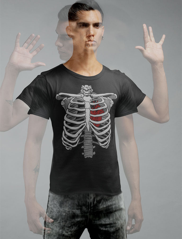 Skeleton Rib Cage Xray T-Shirt