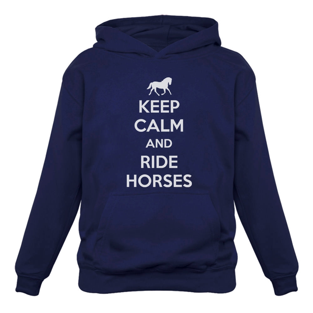 Keep Calm Ride Horses Women Hoodie