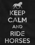 Keep Calm Ride Horses Women Hoodie