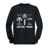 Video Game Control Freak Gamer Youth Kids Long Sleeve T-Shirt