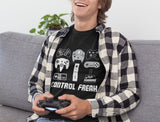 Video Game Control Freak Gamer Youth Kids Long Sleeve T-Shirt 