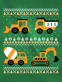 Tractors & Bulldozers Ugly Christmas Sweater Toddler Kids Sweatshirt 