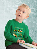 Tractors & Bulldozers Ugly Christmas Sweater Toddler Kids Sweatshirt