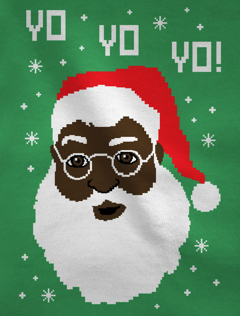 Black Santa Ugly Christmas Sweater Sweatshirt