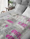 Tstars Mom Blanket - Mother Soft Fleece Throw Blanket Caring Birthday Gift for Mom Mothers Day Throw Blanket Mom Gifts