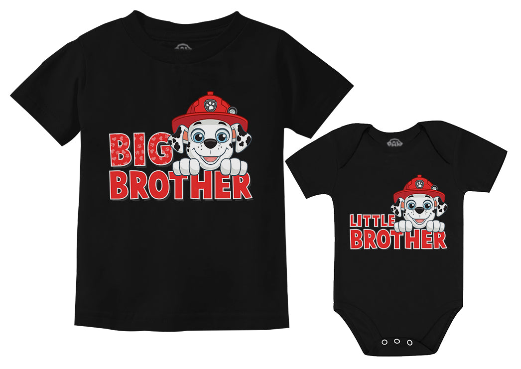 Paw Patrol Marshall Big Brother Little Brother Matching Outfits Shirts for Boys