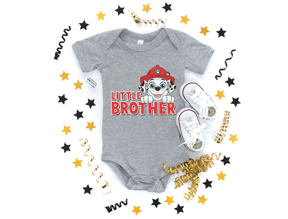 Paw Patrol Marshall Big Brother Little Brother Matching Outfits Shirts for Boys