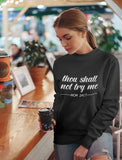 Mom Shirt Thou Shall Not Try Me Mama Shirt Funny Mom Gift Women T-Shirt
