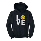 Love Softball Youth Hoodie 