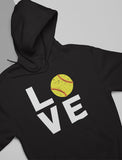 Love Softball Women Hoodie 
