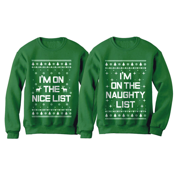 On the nice store list christmas sweater