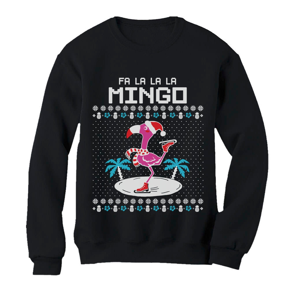 Fa La La Flamingo Ugly Christmas Women Sweatshirt