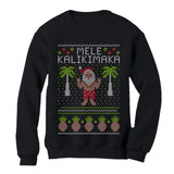 Mele Kalikimaka Santa Hawaiian Themed Ugly Christmas Sweatshirt 