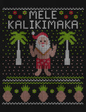 Mele Kalikimaka Santa Hawaiian Themed Ugly Christmas Men's Tank Top 