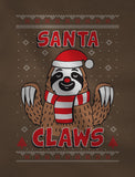 Santa Claws Sloth Ugly Christmas Women Sweatshirt 
