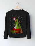 T-Rex Christmas Gift Dinosaur Ugly Xmas Toddler Kids Sweatshirt