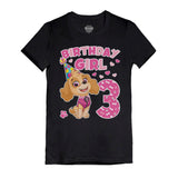 Birthday Girl Shirt Paw Patrol Skye 3rd Birthday Toddler Kids Girls' Fitted T-Shirt