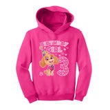 Birthday Girl Paw Patrol Skye 3rd Birthday Toddler Hoodie