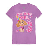 Birthday Girl Shirt Paw Patrol Skye 3rd Birthday Toddler Kids Girls' Fitted T-Shirt 