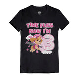 Birthday Girl Paw Patrol Skye 3rd Birthday Gift Toddler Kids Girls' Fitted T-Shirt