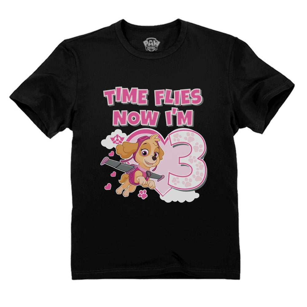 Birthday Girl Shirt Paw Patrol Skye 3rd Birthday Gift Toddler Kids T-Shirt