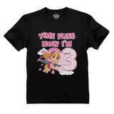 Birthday Girl Shirt Paw Patrol Skye 3rd Birthday Gift Toddler Kids T-Shirt