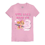 Birthday Girl Paw Patrol Skye 3rd Birthday Gift Toddler Kids Girls' Fitted T-Shirt