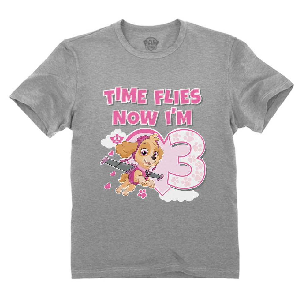 Birthday Girl Shirt Paw Patrol Skye 3rd Birthday Gift Toddler Kids T-Shirt