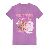 Birthday Girl Paw Patrol Skye 3rd Birthday Gift Toddler Kids Girls' Fitted T-Shirt