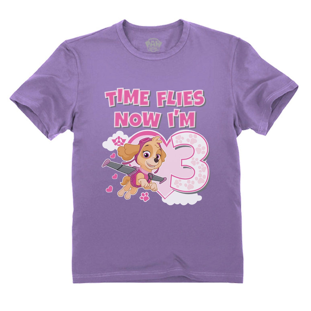 Birthday Girl Shirt Paw Patrol Skye 3rd Birthday Gift Toddler Kids T-Shirt