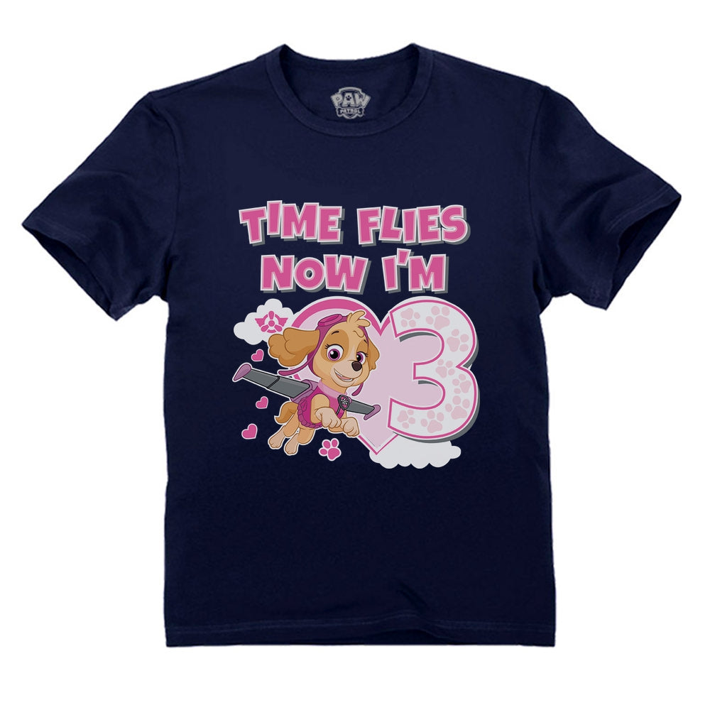 Birthday Girl Shirt Paw Patrol Skye 3rd Birthday Gift Toddler Kids T-Shirt