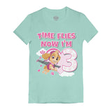 Birthday Girl Paw Patrol Skye 3rd Birthday Gift Toddler Kids Girls' Fitted T-Shirt