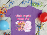 Birthday Girl Shirt Paw Patrol Skye 3rd Birthday Gift Toddler Kids T-Shirt