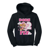 Birthday Girl Paw Patrol Skye Born 2 Fly 2nd Birthday Toddler Hoodie