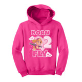 Birthday Girl Paw Patrol Skye Born 2 Fly 2nd Birthday Toddler Hoodie